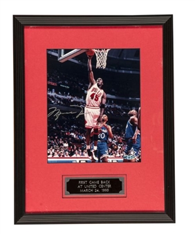 Michael Jordan 1995 Signed & Framed "Im Back" 8x10 Photo (Upper Deck Authenticated)